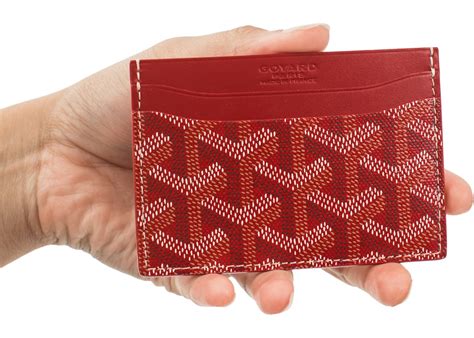 goyard mens cardcase red|Goyard Card Holder .